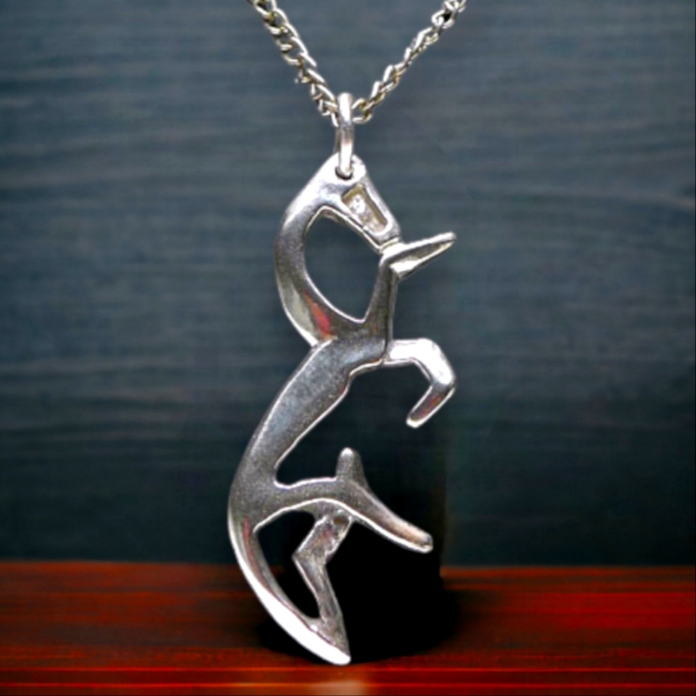 Uffington White Horse Celtic Double-Sided Pendant